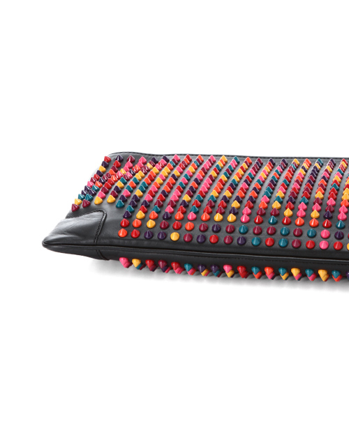 クリスチャン ルブタン 財布 コピー　ショルダー付 クラッチバッグLOUBIPOSH CLUTCH CALF PARIS/SPIKES MIX 3135005 M105