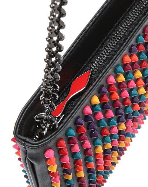 クリスチャン ルブタン 財布 コピー　ショルダー付 クラッチバッグLOUBIPOSH CLUTCH CALF PARIS/SPIKES MIX 3135005 M105