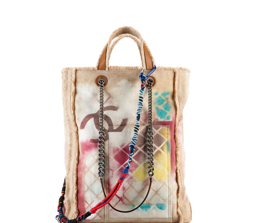 CHANELプリントキャンバストートバック 12578201