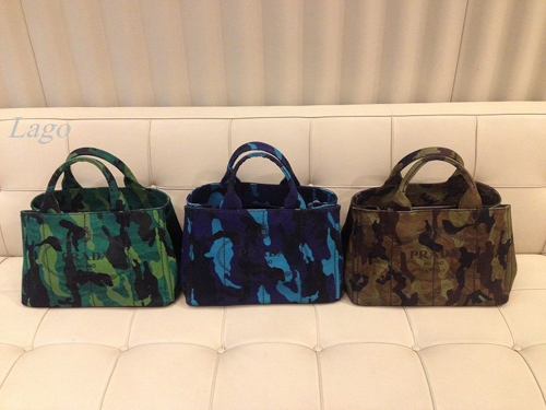 新作 プラダPRADA カモフラ柄カナパ M B2642B-3F40-F0334