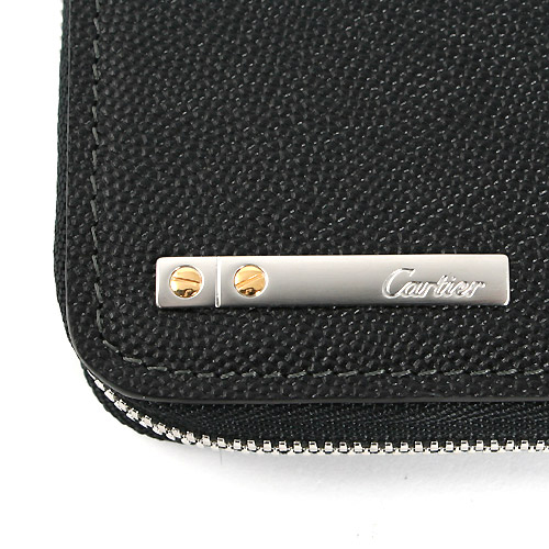 カルティエ スーパーコピー Cartier 長財布 サントス ブラック L3000942 