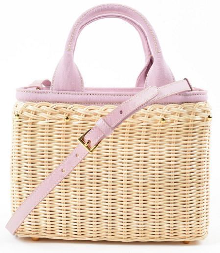 大人気プラダ★MIDOLLINO カナパ カゴバッグ★関税送料込
