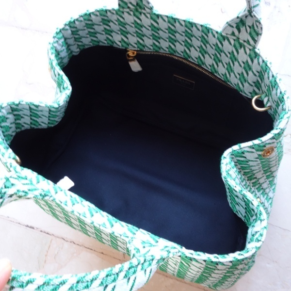 国内即納★PRADA★2WAY★ジャガード素材★ショルダー トートバッグ VERDE BN1877