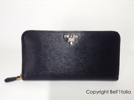 PRADA☆1M0506☆VITELLOMOVEラウンドジップ長財布