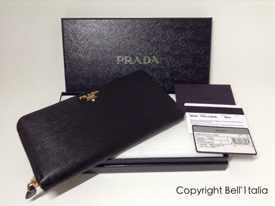 PRADA☆1M0506☆VITELLOMOVEラウンドジップ長財布