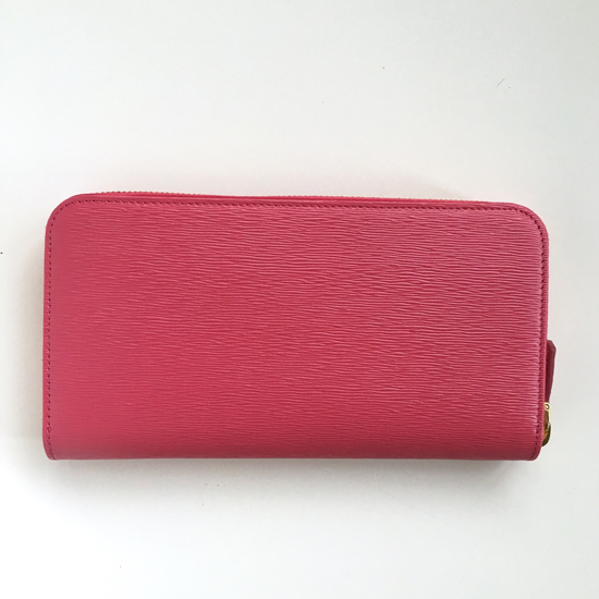 国内発送☆新作♪♪《PRADA》Vitello Move 長財布 (PEONIA)
