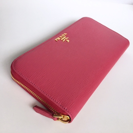 国内発送☆新作♪♪《PRADA》Vitello Move 長財布 (PEONIA)
