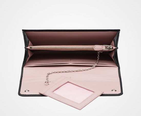 新作！PRADA SAFFIANO バイカラーカードホルダー付長財布 1MH132