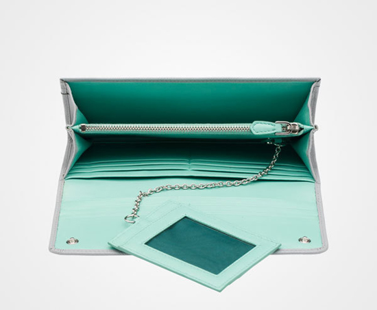 新作！PRADA SAFFIANO バイカラーカードホルダー付長財布 1MH132