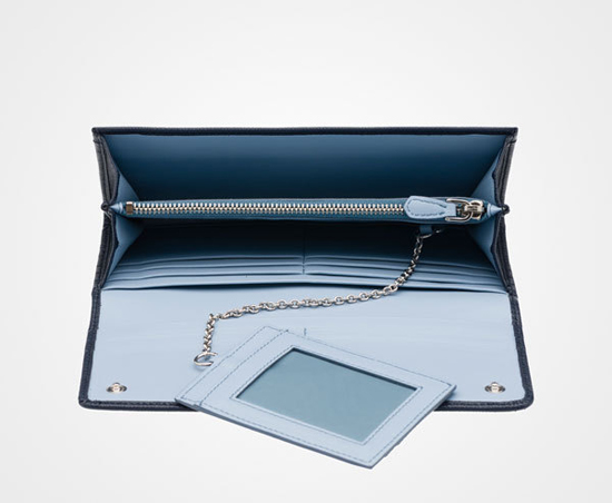 新作！PRADA SAFFIANO バイカラーカードホルダー付長財布 1MH132