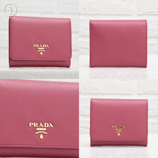 【国内発送】PRADA サフィアーノ 三つ折財布 コンパクト 1MH176