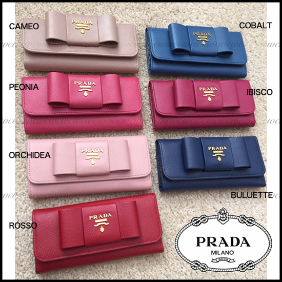 【奇跡のセール】PRADAリボンのキーケース*7色