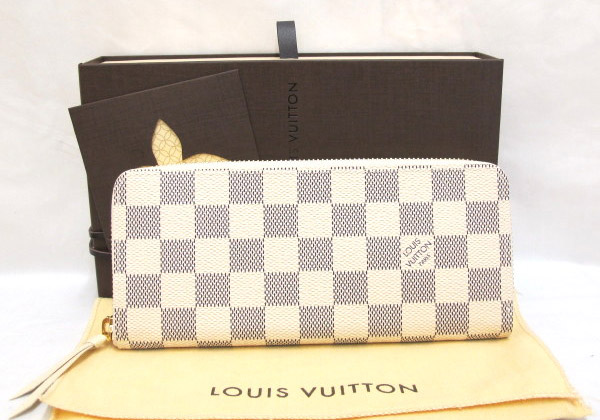 ルイヴィトン スーパーコピー LOUIS VUITTON 長財布 レディース ラウンドファスナー ポルトフォイユ・クレマンス ダミエ アズール N61210