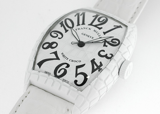フランクミュラー トノウカーベックス ホワイトクロコ 8880SC WHT CRO