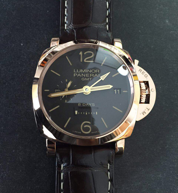 パネライ ルミノールマリーナ１９５０ ８デイズ ＧＭＴ オロロッソ PAM00576