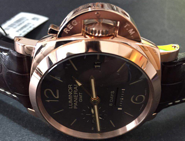 パネライ ルミノールマリーナ１９５０ ８デイズ ＧＭＴ オロロッソ PAM00576