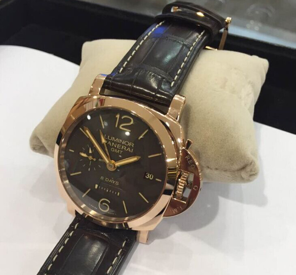 パネライ ルミノールマリーナ１９５０ ８デイズ ＧＭＴ オロロッソ PAM00576