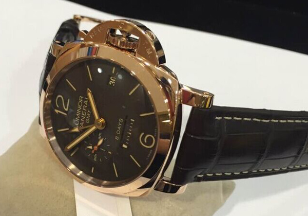 パネライ ルミノールマリーナ１９５０ ８デイズ ＧＭＴ オロロッソ PAM00576