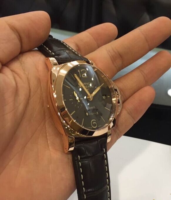 パネライ ルミノールマリーナ１９５０ ８デイズ ＧＭＴ オロロッソ PAM00576