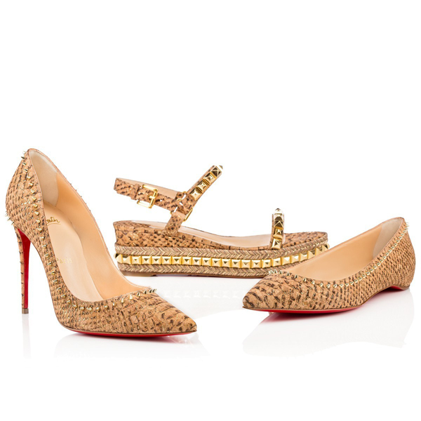 2016新色 ルブタン 靴 コピー CHRISTIAN LOUBOUTIN ★ Cataclou Cork Ecorce 60mm【大人気】