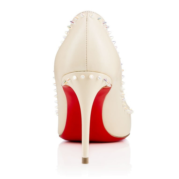 2016新作春コーデ  ルブタン 靴 コピー Christian Louboutin ★Anjalina アイボリーxマルチスパイク