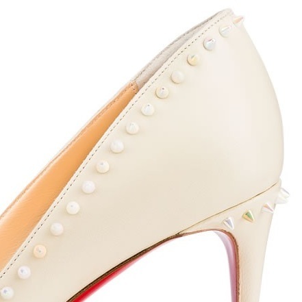 2016新作春コーデ  ルブタン 靴 コピー Christian Louboutin ★Anjalina アイボリーxマルチスパイク