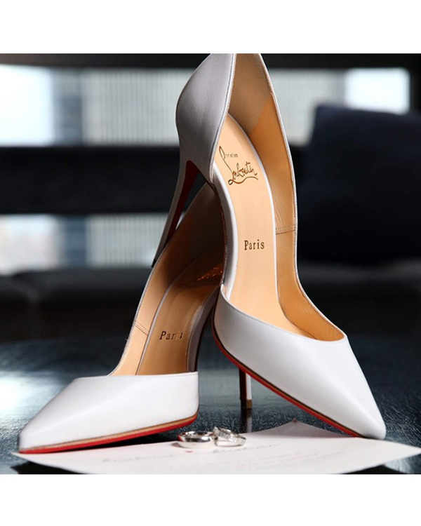 2016新作 結婚式にも!ルブタン 靴 コピー【Christian Louboutin】IRIZA100mmホワイトパンプス