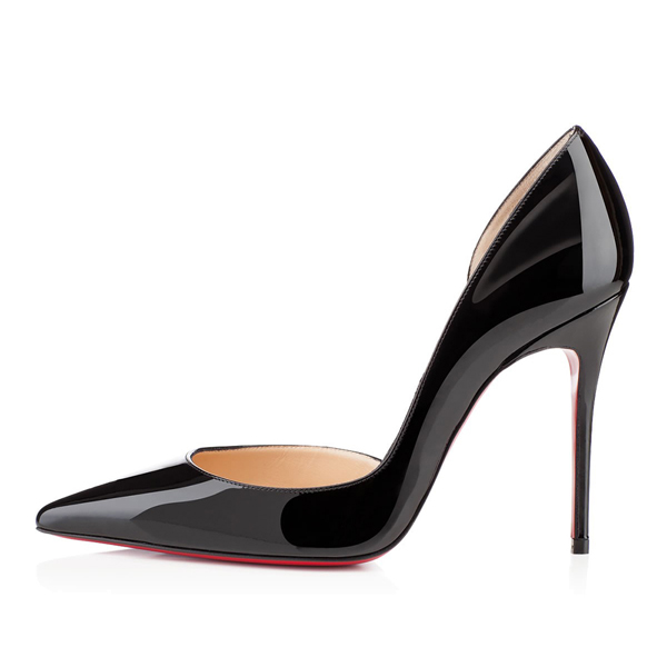 2016新作SALE 美色 ルブタン 靴 コピー Christian Louboutin Iriza100パテント,Black