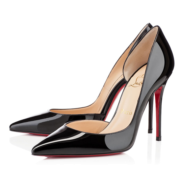 2016新作SALE 美色 ルブタン 靴 コピー Christian Louboutin Iriza100パテント,Black