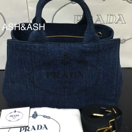 ♪ 国内発送 プラダ カナパ コピー DENIM デニム Mサイズ 他多色 ♪