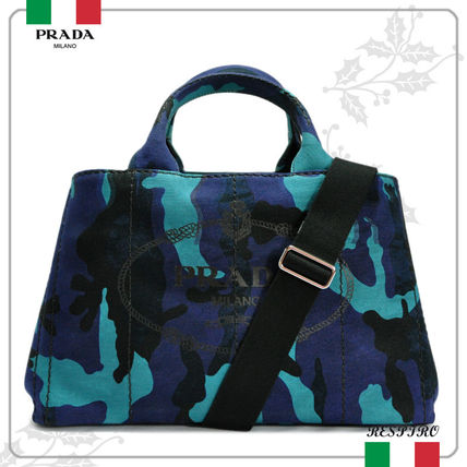PRADA【3色】大人気のカモフラージュ(迷彩)2WayカナパトートM