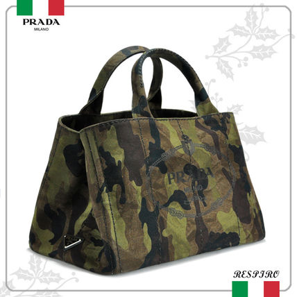 PRADA【3色】大人気のカモフラージュ(迷彩)2WayカナパトートM