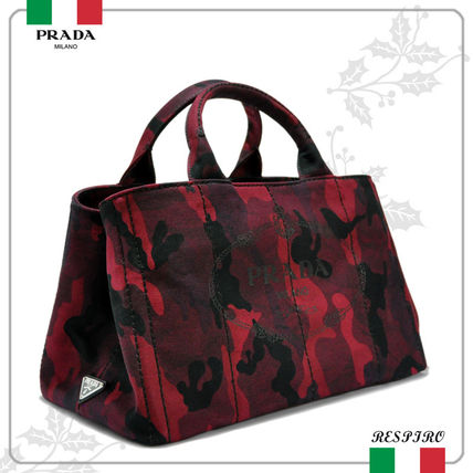 PRADA【3色】大人気のカモフラージュ(迷彩)2WayカナパトートM