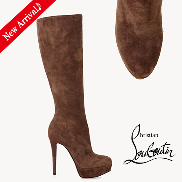 ルブタン 靴 コピー 新作SALE♪美秋色♡ルブタンBianca Botta140スエード,Brown