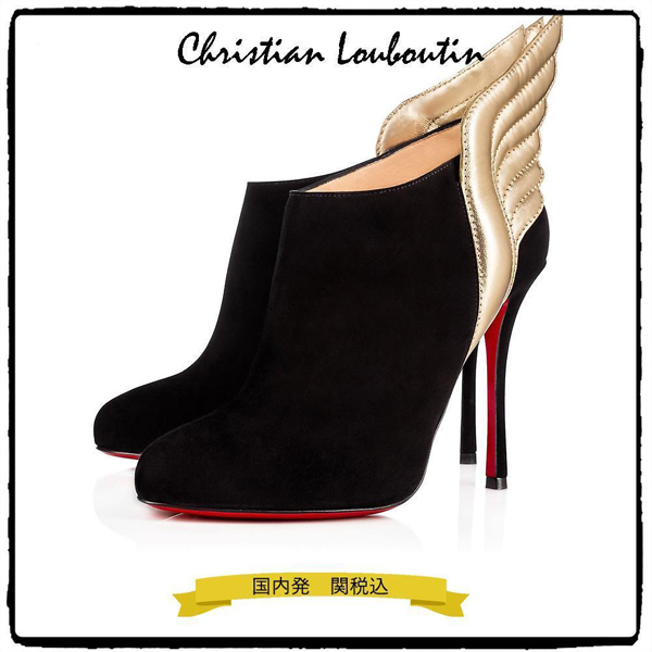 ルブタン 靴 コピー 国内発 関税込 Christian Louboutin ブーツ 100mm