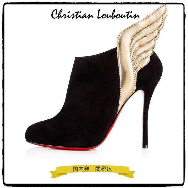 ルブタン 靴 コピー 国内発 関税込 Christian Louboutin ブーツ 100mm