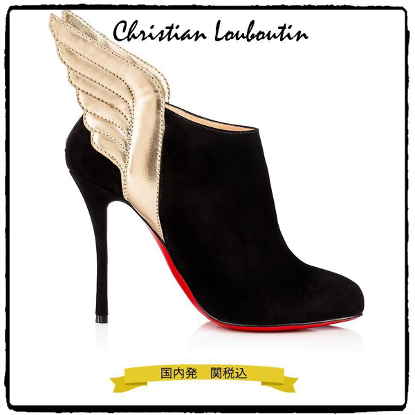 ルブタン 靴 コピー 国内発 関税込 Christian Louboutin ブーツ 100mm