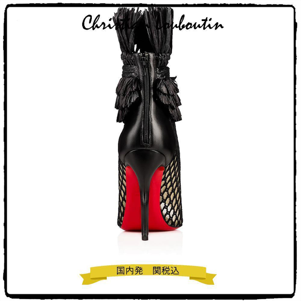ルブタン 靴 コピー 国内発 関税込 Christian Louboutin ブーツ 100mm