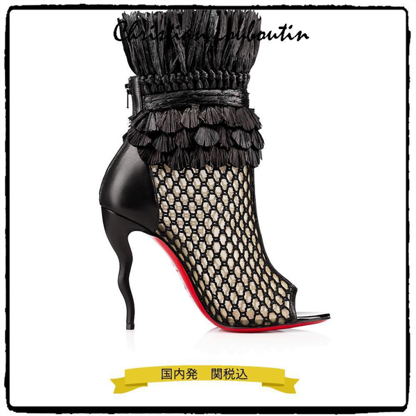 ルブタン 靴 コピー 国内発 関税込 Christian Louboutin ブーツ 100mm