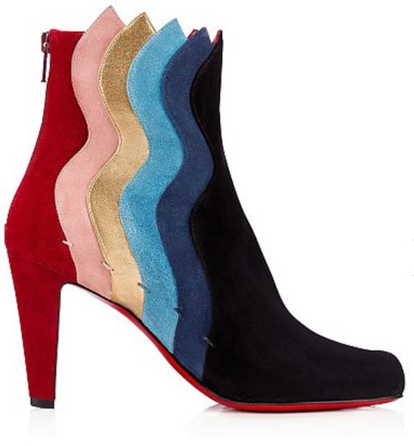 【関税送料無し】秋冬新作 ルブタン 靴 コピー  WAVY VEAU VELOOURS BOOTS