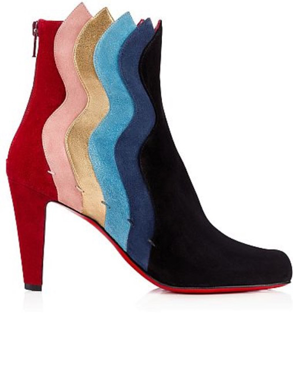 【関税送料無し】秋冬新作 ルブタン 靴 コピー  WAVY VEAU VELOOURS BOOTS