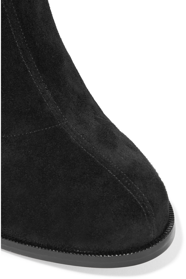 16AW【国内発・送関込】ルブタン 靴 コピー スエード地ニーハイブーツ