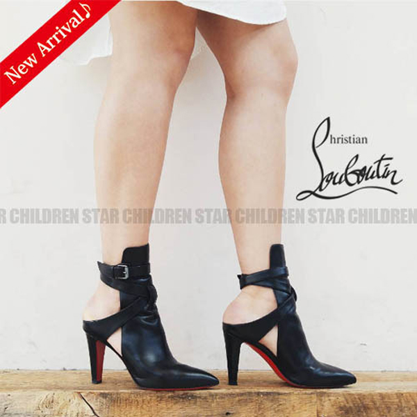 新作SALE♪入手困難♡ルブタン 靴 コピー  Pointipik100ブーティ,Black