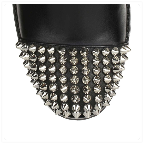 ルブタン 靴 コピー 16 SS★Christian Louboutin★Napaleona 70 spike bootブラック