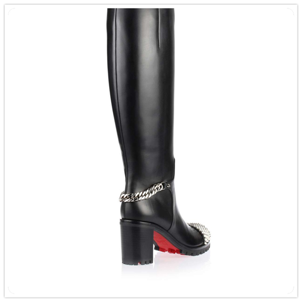 ルブタン 靴 コピー 16 SS★Christian Louboutin★Napaleona 70 spike bootブラック
