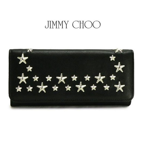 在庫限り ジミーチュウ財布スーパーコピー JIMMY CHOO【STAR STUDS】 NINO BLACK