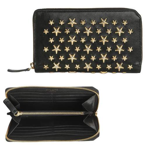 ジミーチュウ財布スーパーコピー Jimmy Choo 星スタッズラウンドジップ長財布 jimmychoo21