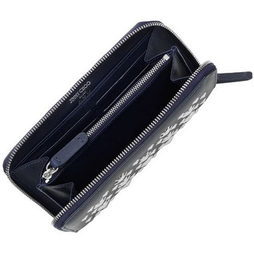 ジミーチュウ財布スーパーコピー 【JIMMY CHOO】 CARNABYスタースタッズ長財布 Navy jimmychoo13