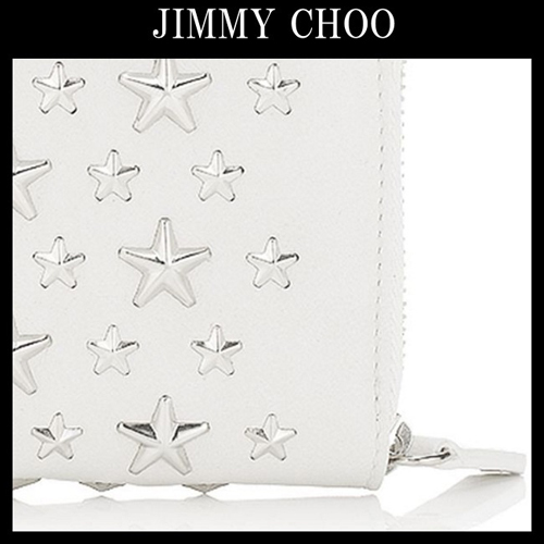 ジミーチュウ財布スーパーコピー 【JIMMY CHOO】 CARNABYスタースタッズ長財布 Chalk jimmychoo12