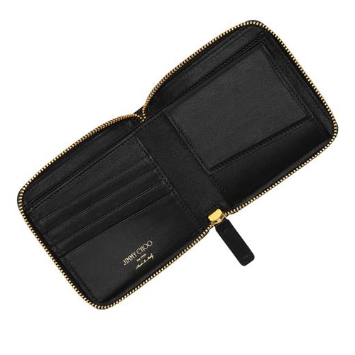 ジミーチュウ財布スーパーコピー JIMMY CHOO【LAWRENCE】スタースタッズ 2つ折り財布